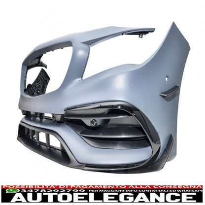 complete body kit with chrome exhaust tips suitable for mercedes cla c117 w117 (2013-2018) restyling cla45 design
