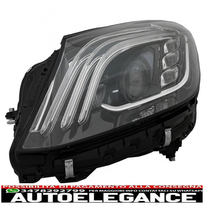 fari anteriori full led adatti per mercedes classe s w222 maybach x222 (2013-2017) look restyling