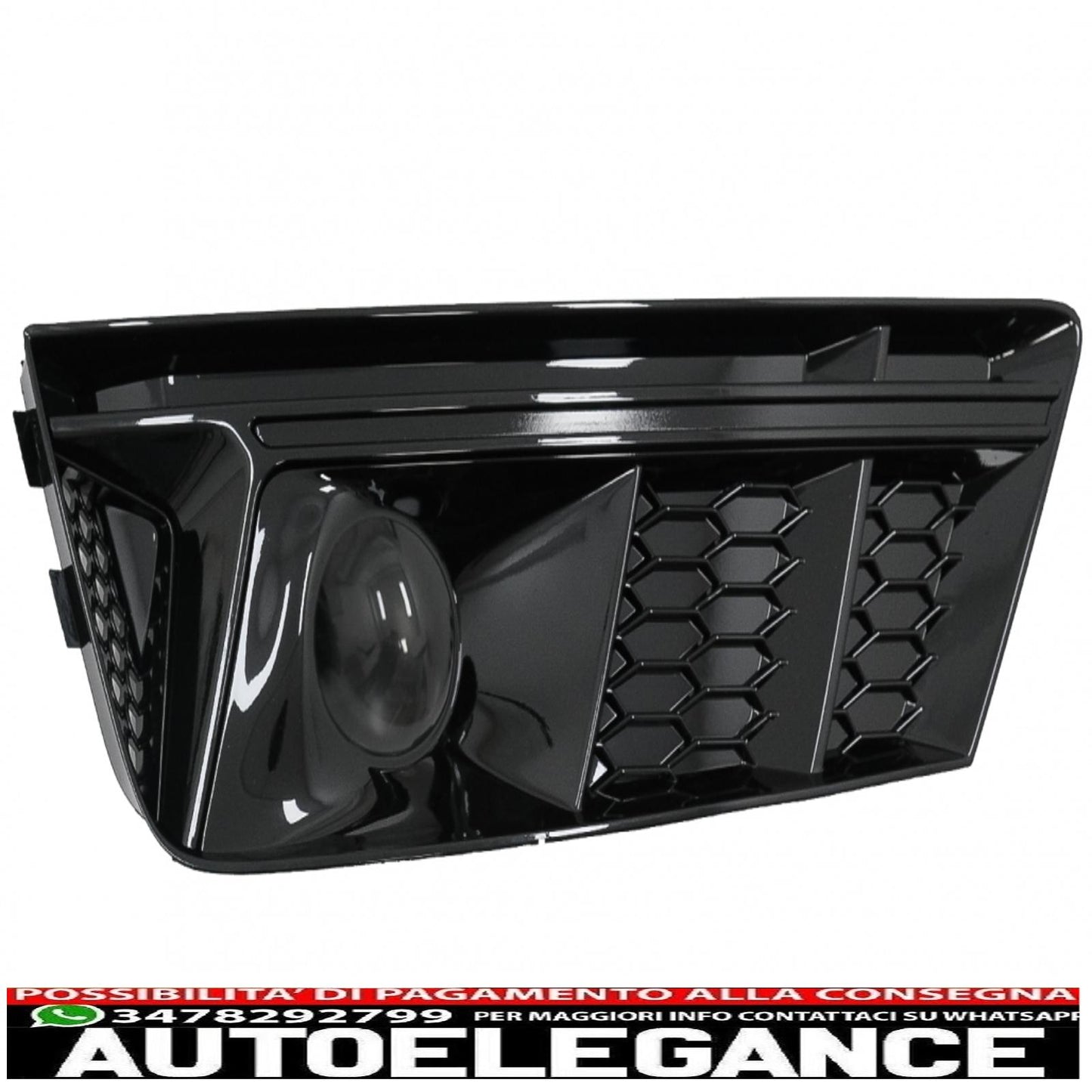 lower grill bumper covers ACC side grills suitable for audi a4 b9 sedan avant (2016-2018) rs4 design black edition 