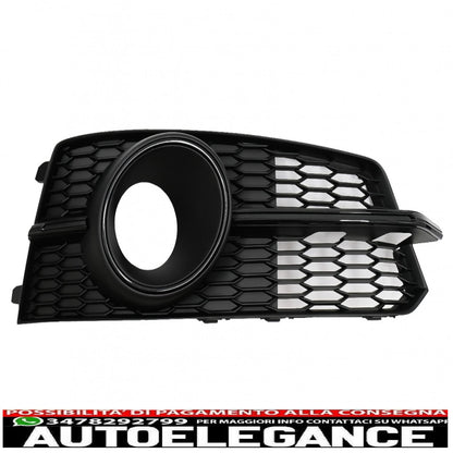 lower grill bumper covers ACC side grills suitable for audi a6 c7 4g s line facelift (2015-2018) black edition