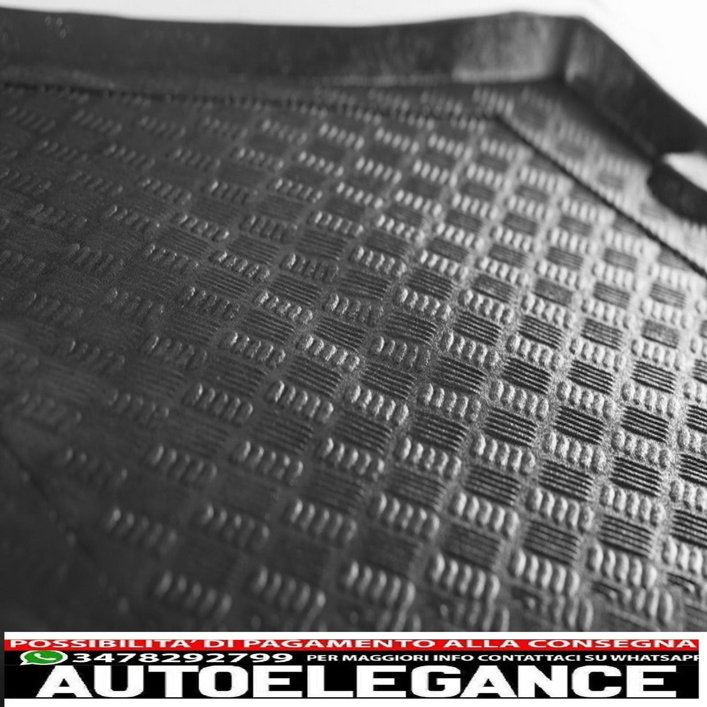 Tappetino per bagagliaio senza antiscivolo adatto per audi a3 8v hatchback sportback (2012-2019) ruota di scorta di dimensioni irregolari