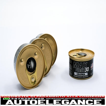 paradise air fresh deodorante biologico senza tappo lattina max fresh 30 4 lattine nere