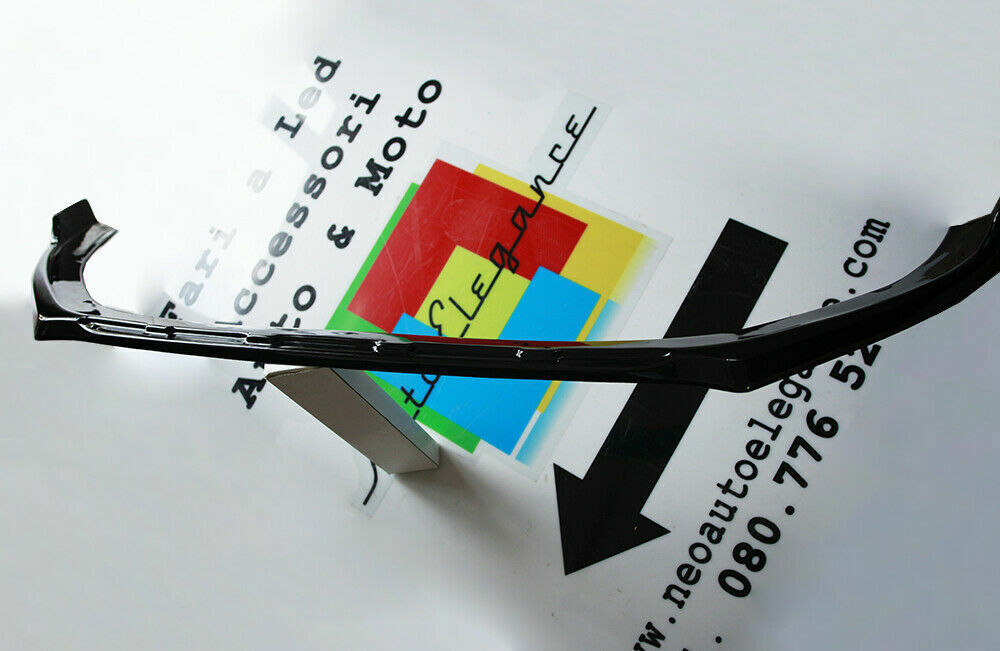 AUDI A3 8P 2009-2013 LIP SPOILER SOTTO PARAURTI ANTERIORE ABS NERO SPLITTER - V- AUTOELEGANCERICAMBI