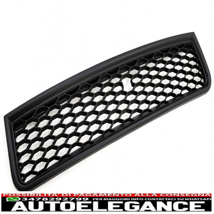 front grille without badge suitable for audi a4 b6 saloon avant 8e/8h (2001-2004) rs design matt black 