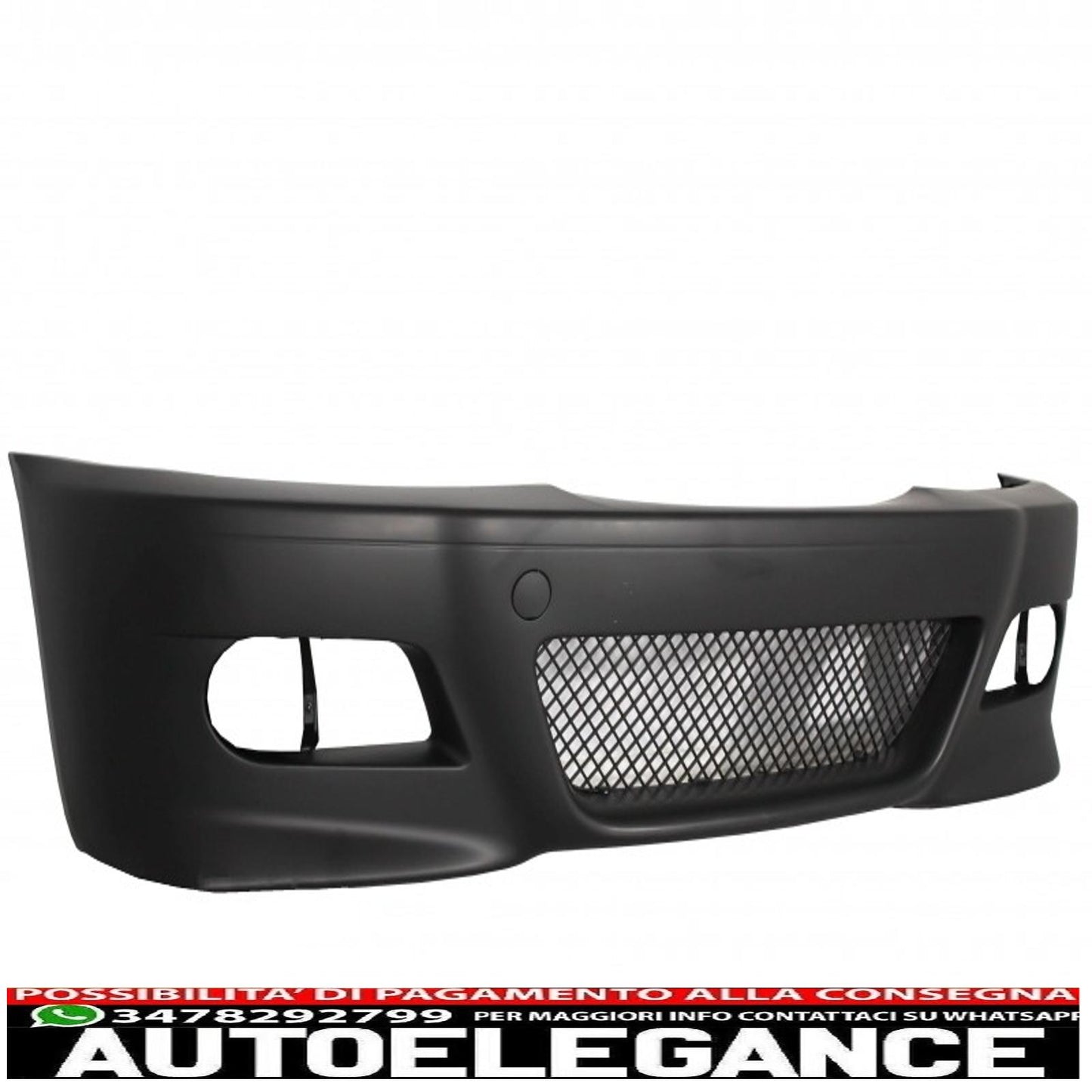 paraurti anteriore con fendinebbia gialli adatto per bmw serie 3 coupé cabrio berlina station wagon e46 (1998-2004) design m3