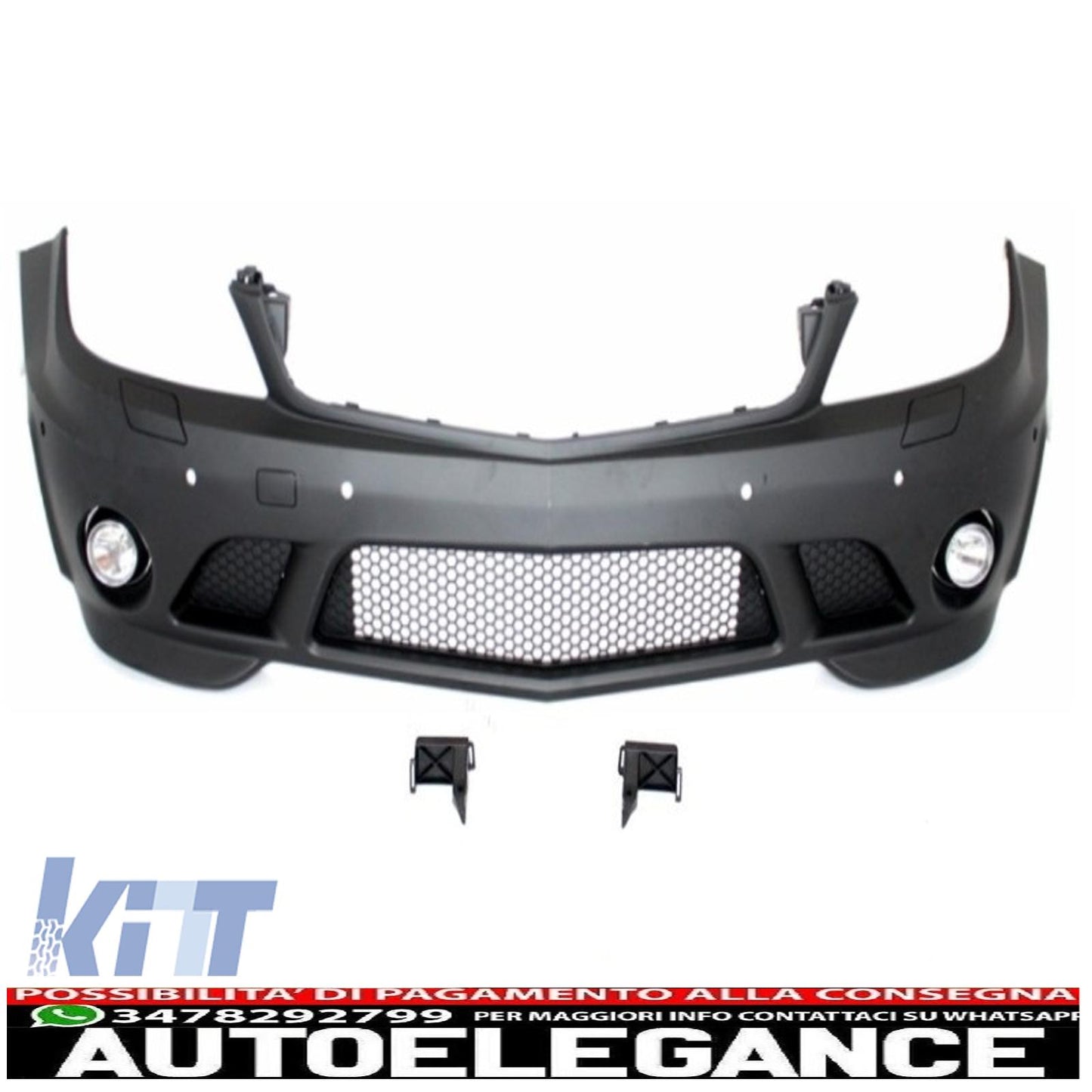body kit suitable for mercedes-benz c-class w204 c63 2007-2012 with exhaust tips 