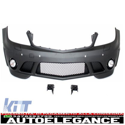 body kit suitable for mercedes-benz c-class w204 c63 2007-2012 with exhaust tips 