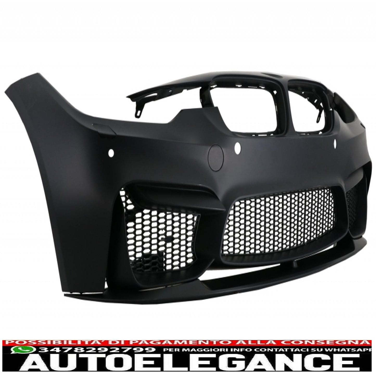 complete body kit suitable for bmw f30 (2011-2019) evo ii m3 cs style with front fenders and bonnet and chrome tips