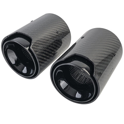 TERMINALI IN CARBONIO ADATTI PER BMW SERIE 2 F22 F23 LOOK SPORTIVO