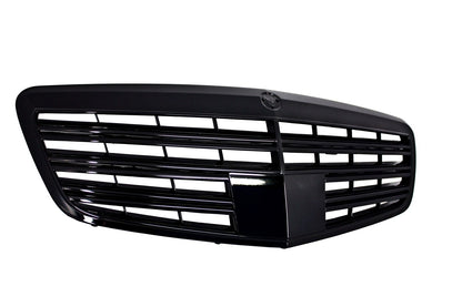 Grille for Mercedes S Class W221 Facelift 10-13 S63 S65 Glossy Black Design 