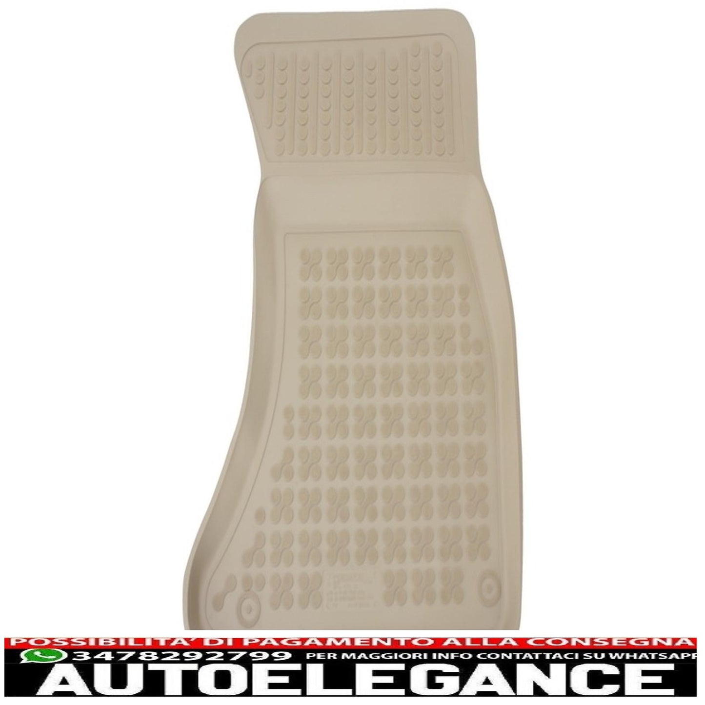 Beige rubber mat suitable for audi a4 b8 (2008-2015) a5 sportback (2009-2016)