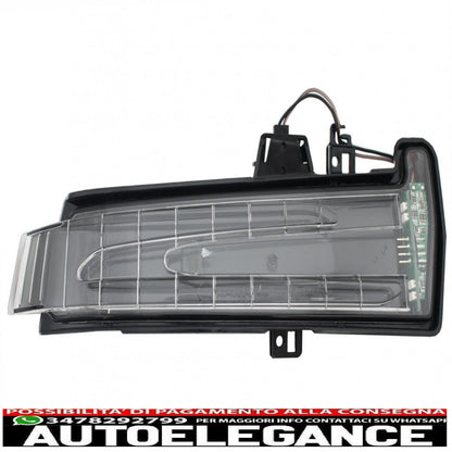 Mirror Indicator, Turn Signal Light, Lamp Suitable for Mercedes A-Class W176 B-Class W246 C-Class W204 CLS W218 E-Class W212 S-Class W221 Facelift Look