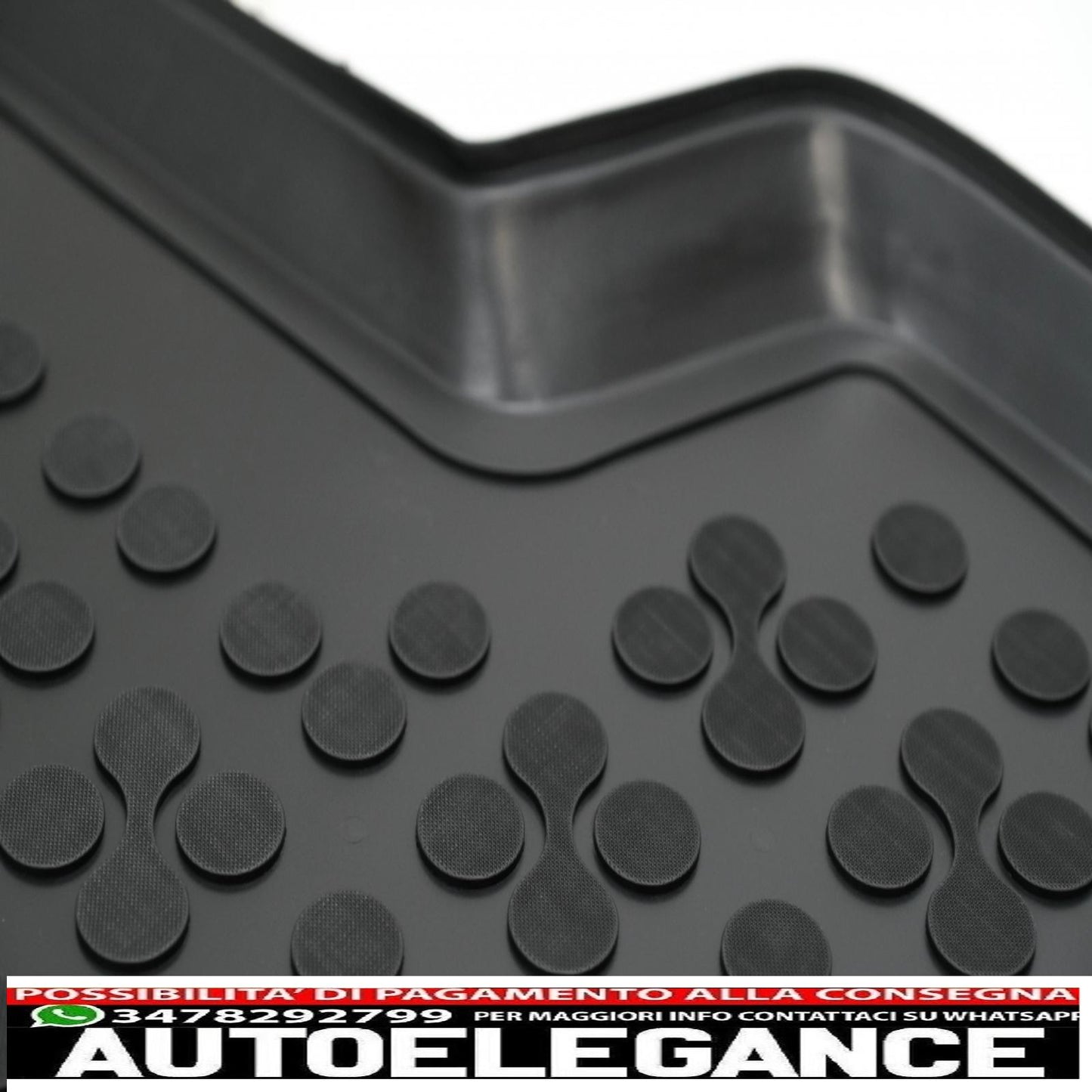 Black Rubber Trunk Mat Fit For Honda CR-V V Hybrid (2018-up)