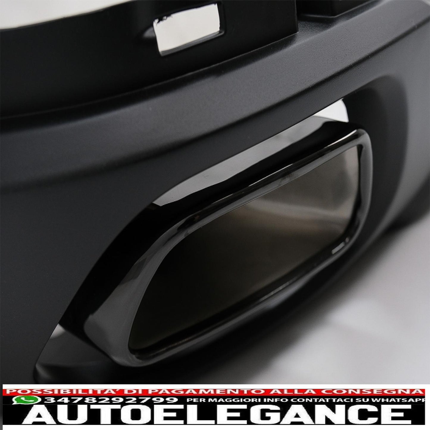 Diffusore mantovana per paraurti posteriore con terminali di scarico quadrati adatto per BMW X5 F15 (2013-2018) design m-tech V8 per paraurti posteriore standard edizione grigio scuro