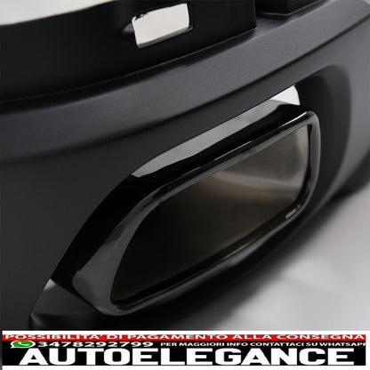 Diffusore mantovana per paraurti posteriore con terminali di scarico quadrati adatto per BMW X5 F15 (2013-2018) design m-tech V8 per paraurti posteriore standard edizione grigio scuro