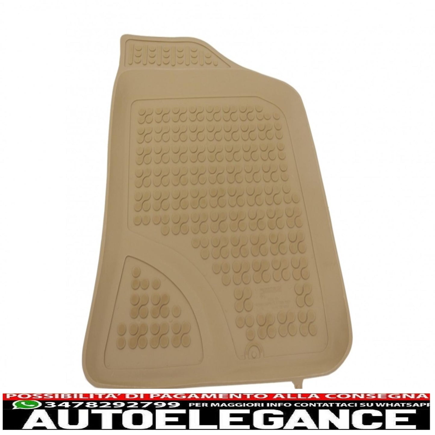 Beige rubber mat suitable for Hyundai Santa Fe 2007-2012