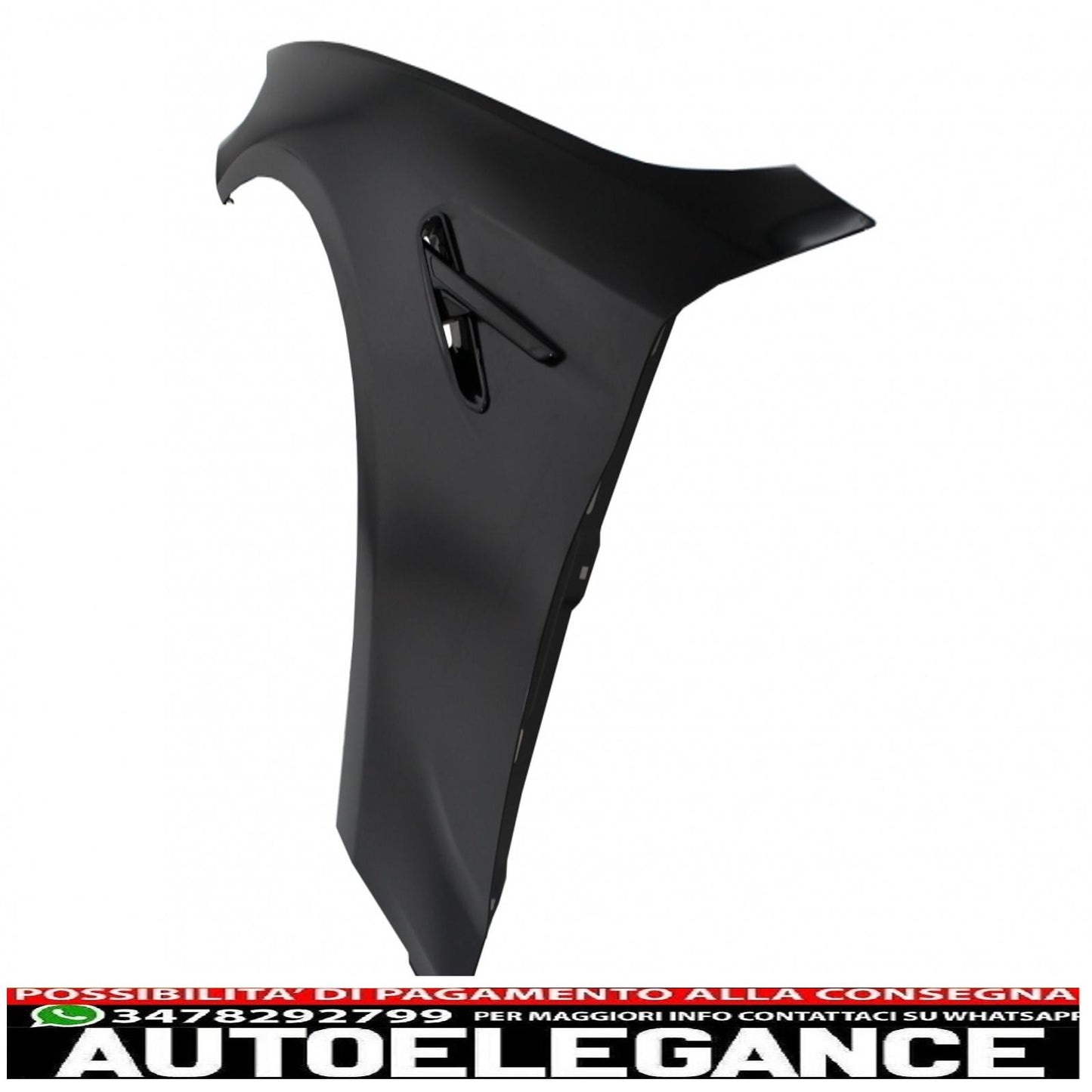 parafanghi anteriori adatti per bmw serie 5 g30 g31 g38 (2017-) limousine touring nero design m5