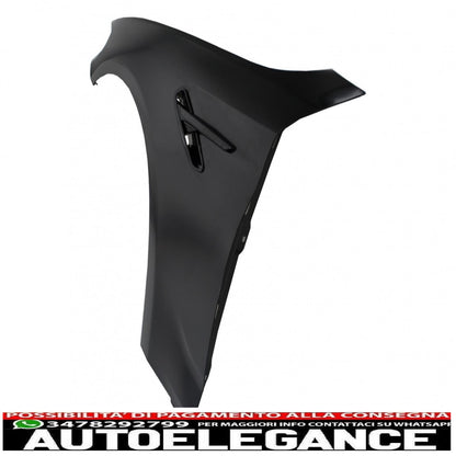 parafanghi anteriori adatti per bmw serie 5 g30 g31 g38 (2017-) limousine touring nero design m5