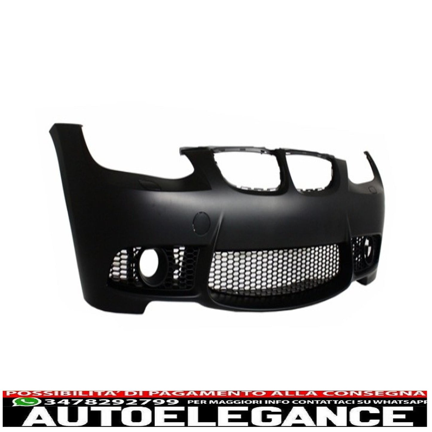 paraurti anteriore con parafanghi anteriori e minigonne adatto a bmw serie 3 e92 coupe e93 cabrio (2006-2009) m3 look senza pdc e proiettori