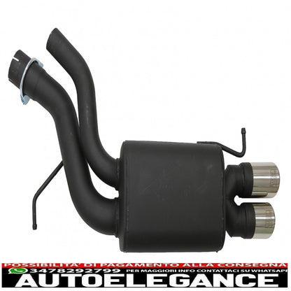 diffusore pianoforte nero con sistema di scarico doppi terminali di scarico adatti per bmw serie 5 f10 (2011-2016) 102-433/70rs