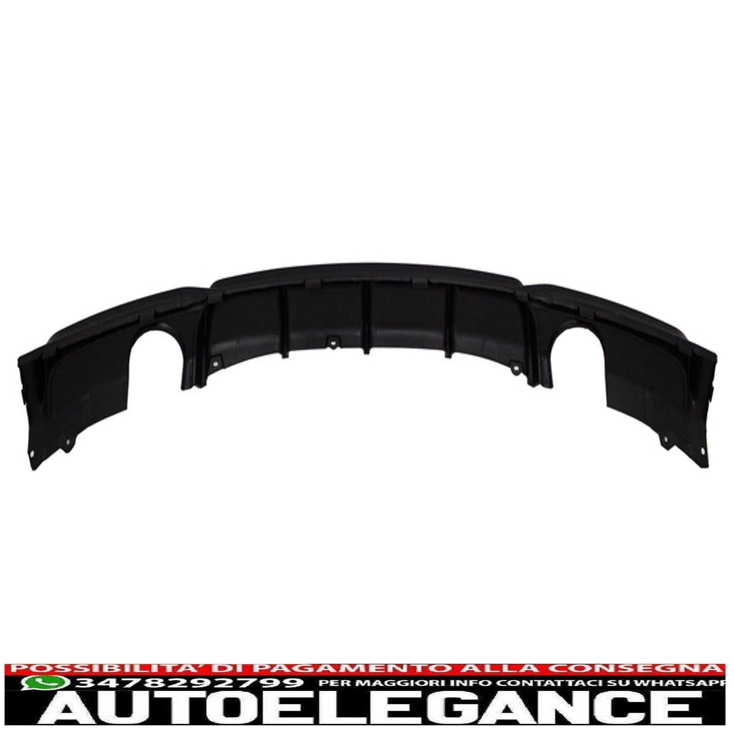 spoiler paraurti posteriore mantovana diffusore doppia uscita scarico singolo adatto per bmw serie 3 f30 f31 (2011-2019) m design