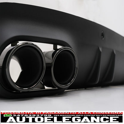 Rear Diffuser with Black Exhaust Tips Suitable for Mercedes CLS Class C257 (2018+) Night Design Package CLS53