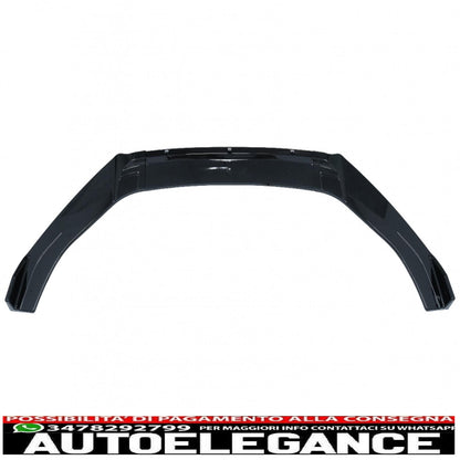 Front bumper lip extension spoiler suitable for vw golf 7.5 facelift (2017-2020) piano black 
