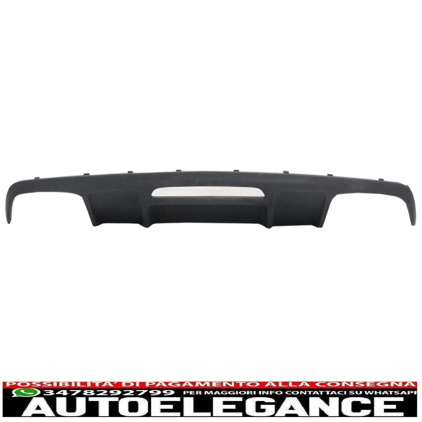 diffusore paraurti posteriore adatto per mercedes cls berlina w218 (2012-2017) con terminali di scarico marmitta terminali solo per paraurti standard