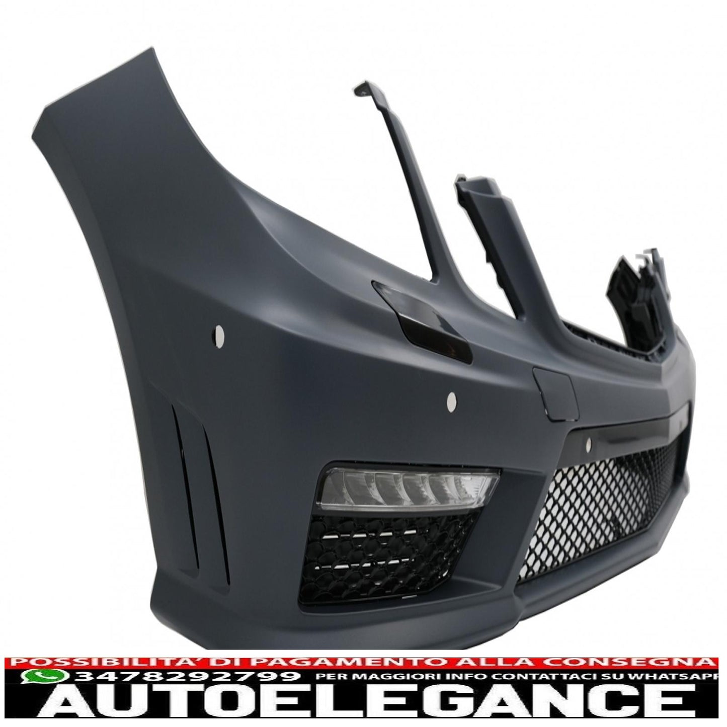 complete body kit suitable for mercedes e class w212 (2009-2013) e63 look with black edition exhaust tips 