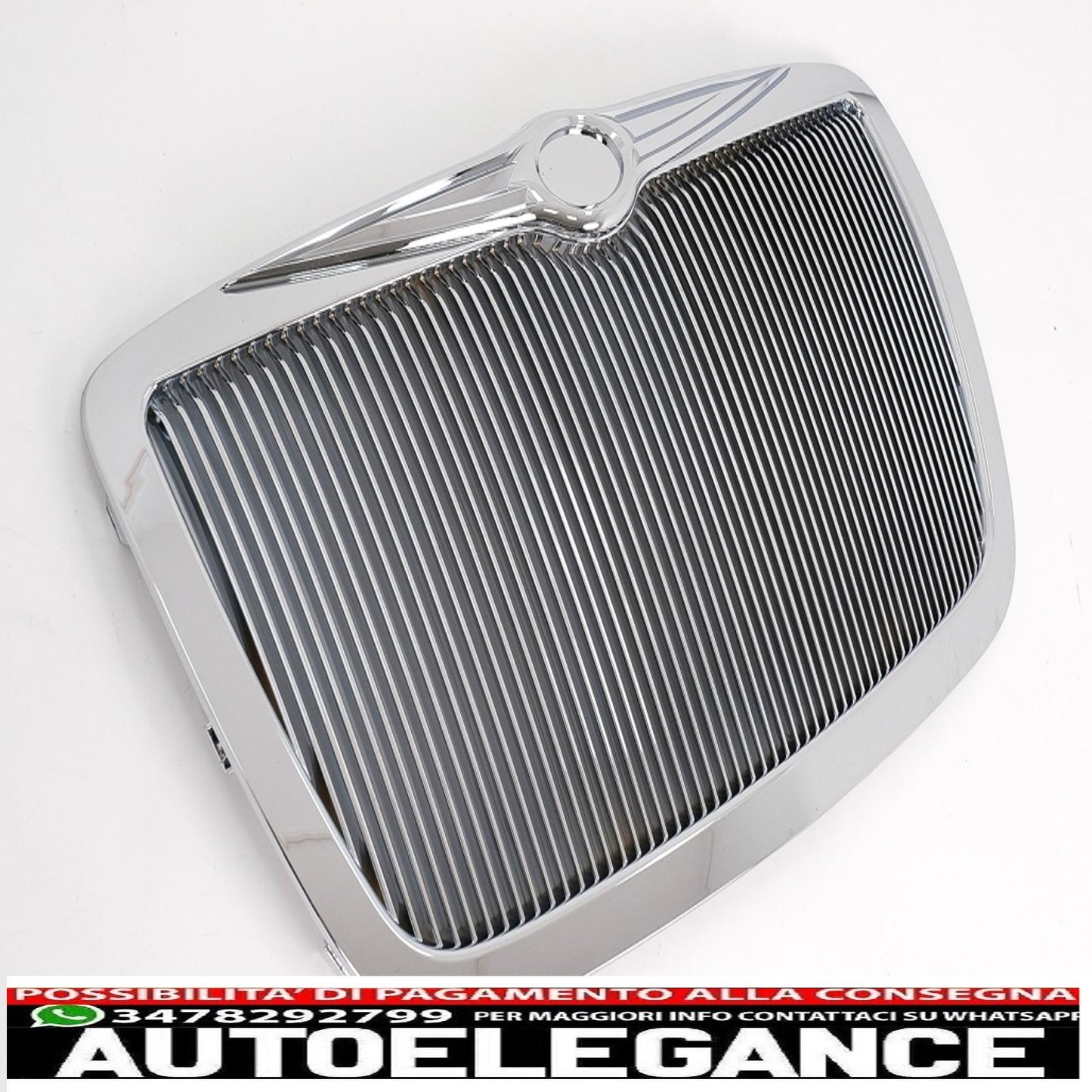 front grille suitable for chrysler 300c sedan avant (2004-2010) vertical chrome edition