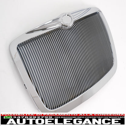 front grille suitable for chrysler 300c sedan avant (2004-2010) vertical chrome edition