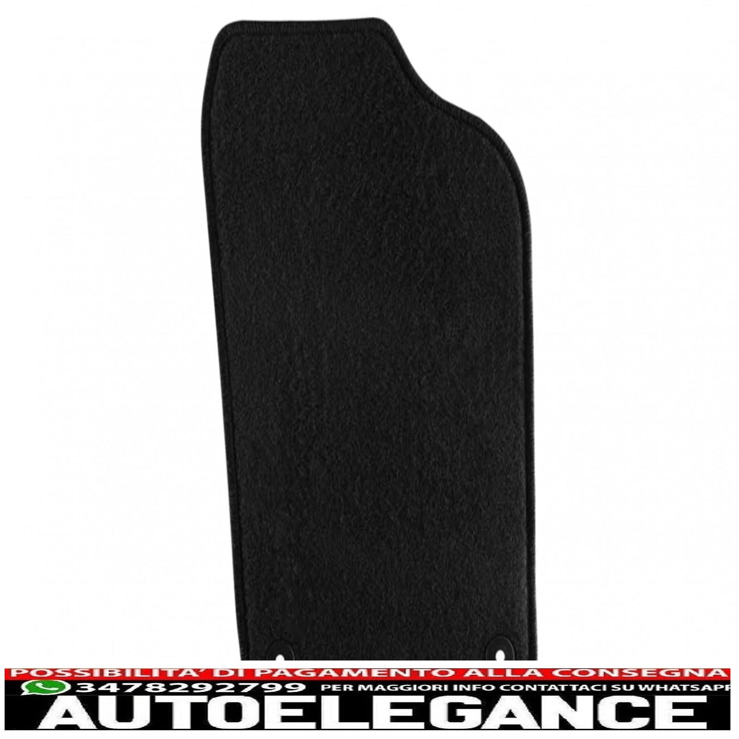 Graphite carpet mat suitable for vw polo (6r) 06/2009-09/2017, cross polo 2010-09/2017