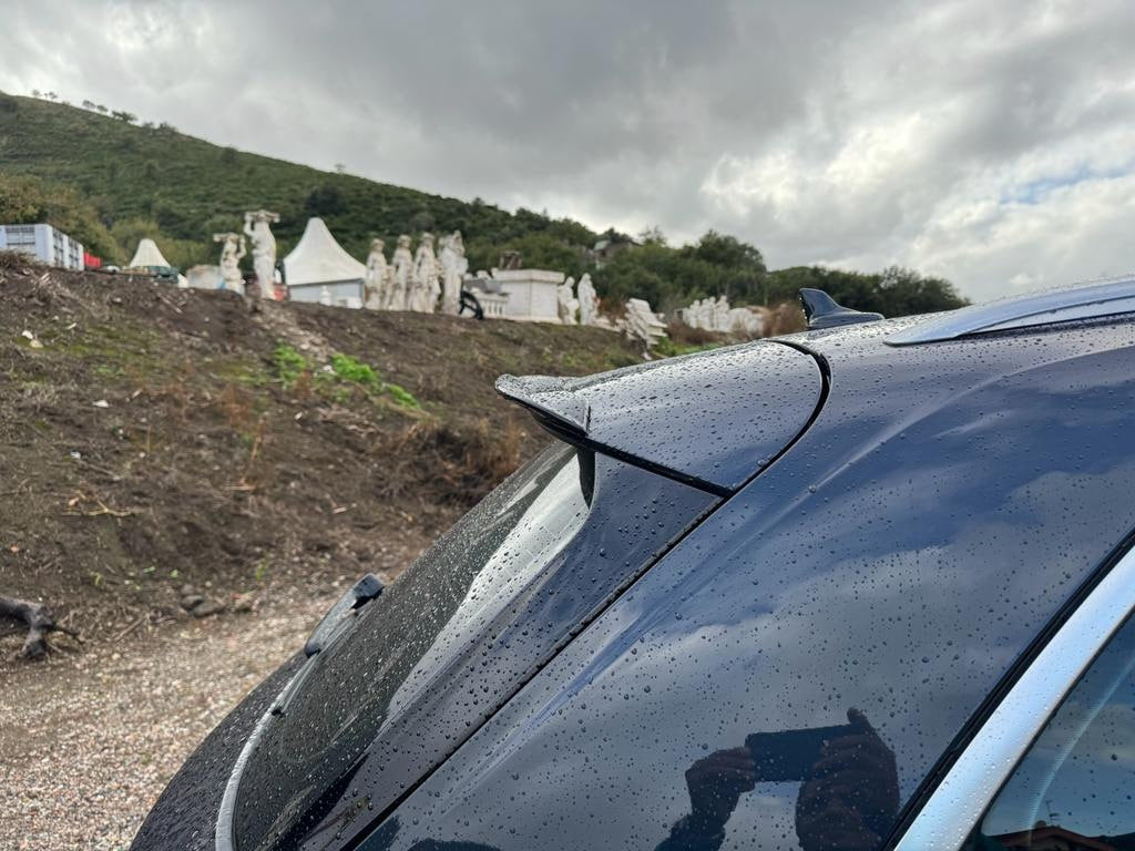 ROOF SPOILER WING SUITABLE FOR AUDI Q5 FY 2017-2020 TUNING LOOK GLOSSY BLACK 