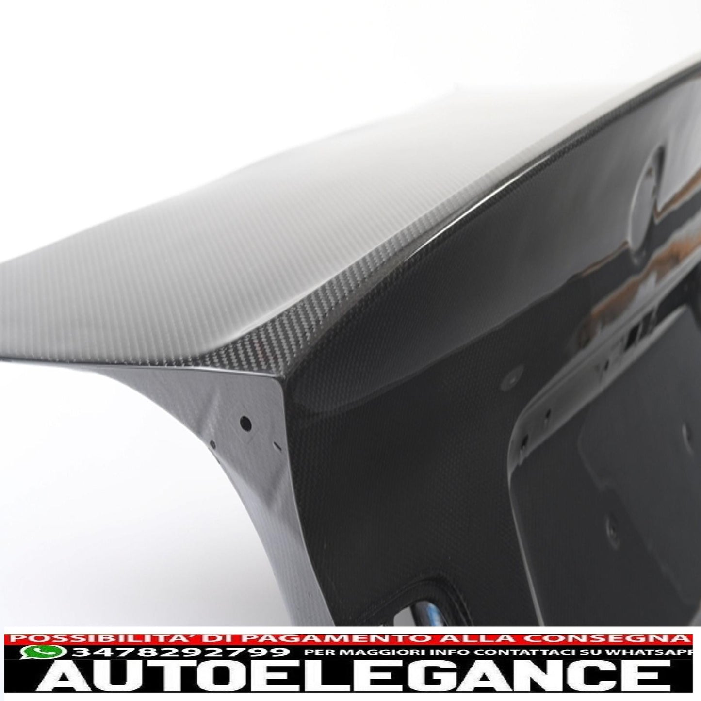 Coperchio del bagagliaio in vera fibra di carbonio adatto per BMW E46 Serie 3 Berlina 4 Porte (1998-2005) Design CSL AUTOELEGANCERICAMBI