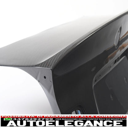 Coperchio del bagagliaio in vera fibra di carbonio adatto per BMW E46 Serie 3 Berlina 4 Porte (1998-2005) Design CSL AUTOELEGANCERICAMBI