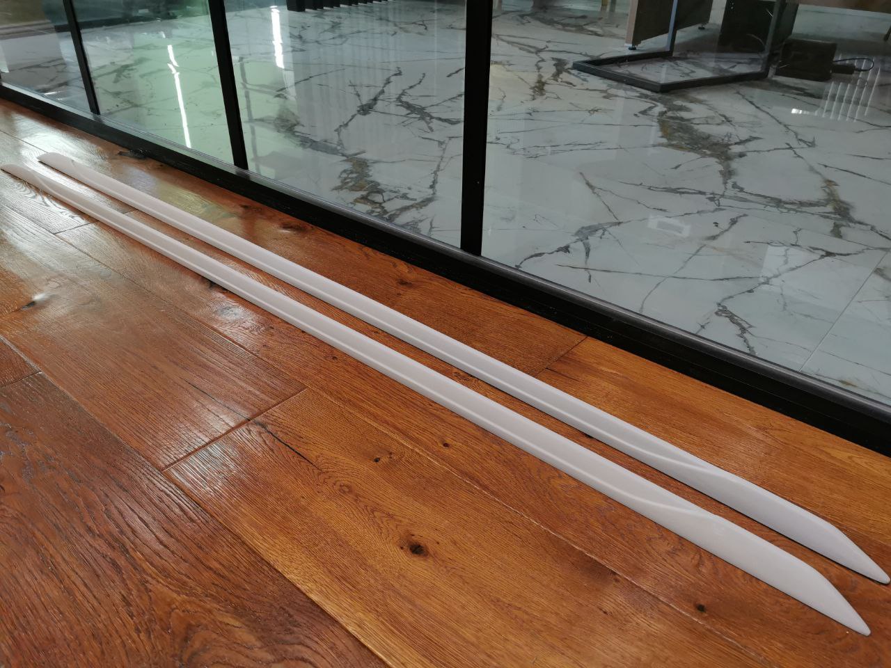 MINIGONNE LATERALI ADATTE PER AUDI A4 B9 8W AVANT BERLINA SLINE S4 LOOK GREZZO