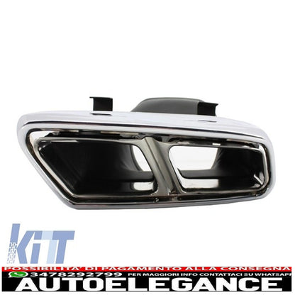 Punte per silenziatore di scarico adatte per mercedes benz classe s w222 classe e w212 s212 facelift cls w218 classe sl r231 e63 s65 sl65 a-design