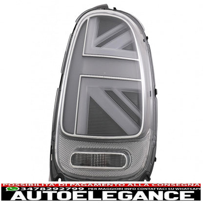 Rear lights suitable for mini one f55 f56 f57 3d 5d cabriolet (2014-2018) JCW design silver