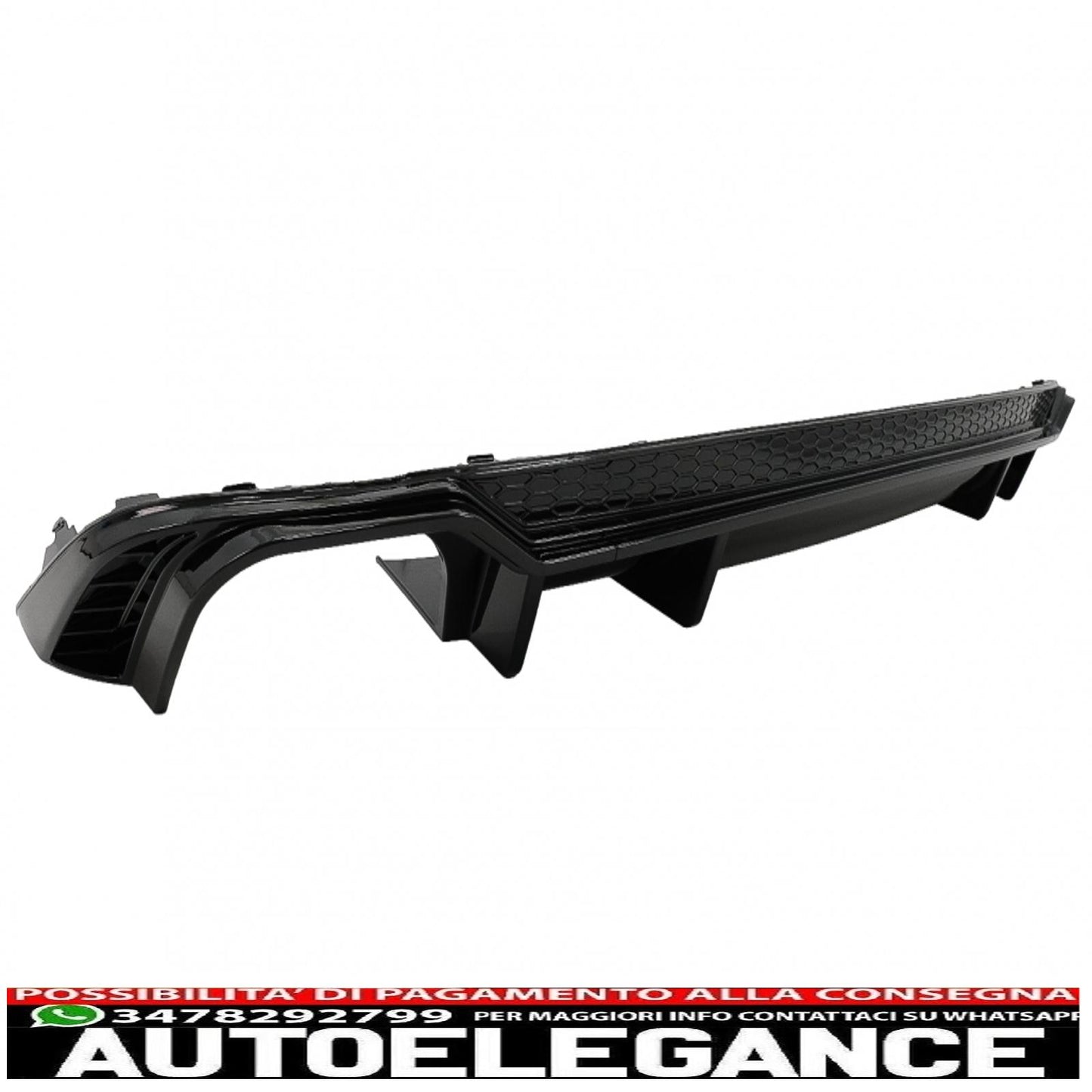 Diffusore d'aria per mantovana paraurti posteriore adatto per audi a5 f5 s-line (2017-2019) design rs5