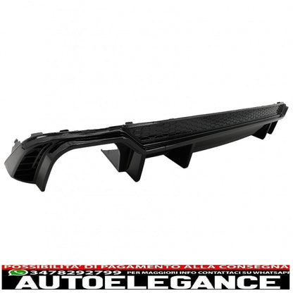 Diffusore d'aria per mantovana paraurti posteriore adatto per audi a5 f5 s-line (2017-2019) design rs5