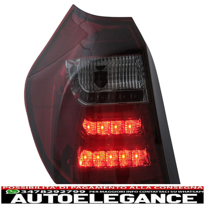 LED Light Bar Rear Lights For BMW 1 Series E81 E87 04-08.07 Smoke Red 