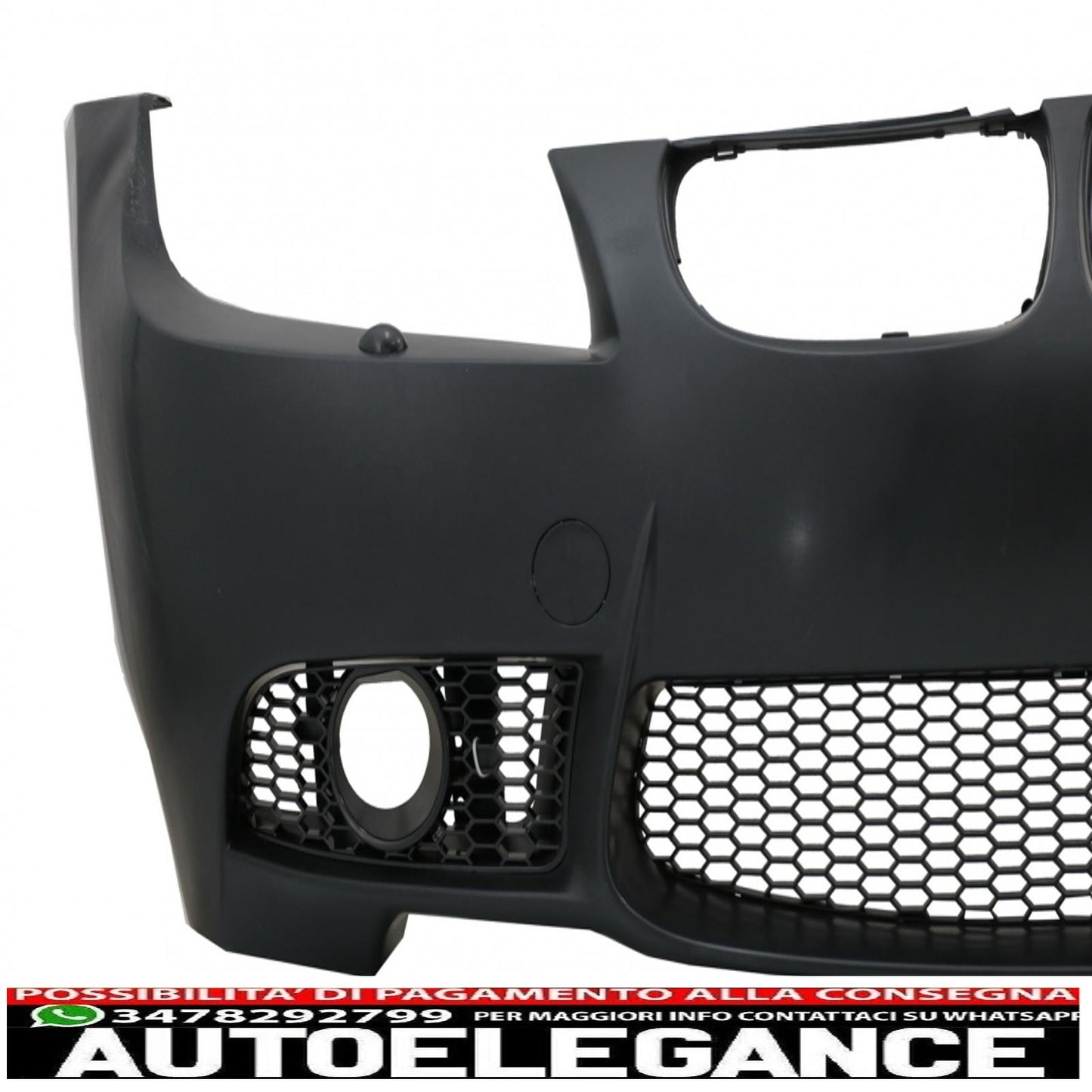 paraurti anteriore adatto per bmw serie 3 e90 e91 touring lci facelift (2008-2011) design m3 senza fendinebbia