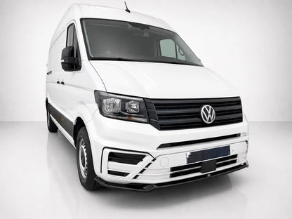 👉Splitter anteriore Volkswagen Crafter MK2 (2017-) / MAN TGE ABS nero lucido👈