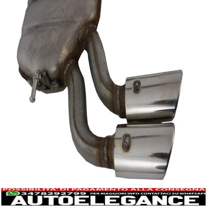 complete exhaust system suitable for audi a3 8v hatchback sportback coupe (2012-2019) s3 design 