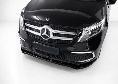 👉Splitter Anteriore Mercedes Classe V W447 Facelift 2019+ Nero Lucido👈