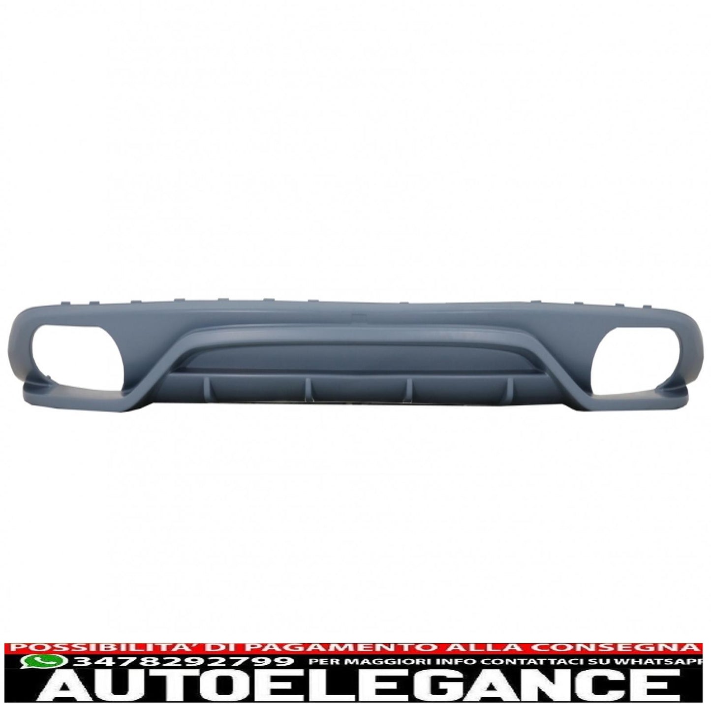 Diffusore mantovana paraurti posteriore adatto per audi a4 b8 berlina pre restyling (2007-2012) ab-design