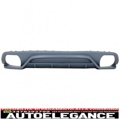 Diffusore mantovana paraurti posteriore adatto per audi a4 b8 berlina pre restyling (2007-2012) ab-design