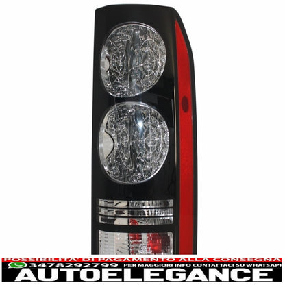 LED rear lights suitable for Land Rover Discovery III 3 and IV 4 (2004-2016) black conversion to restyling look