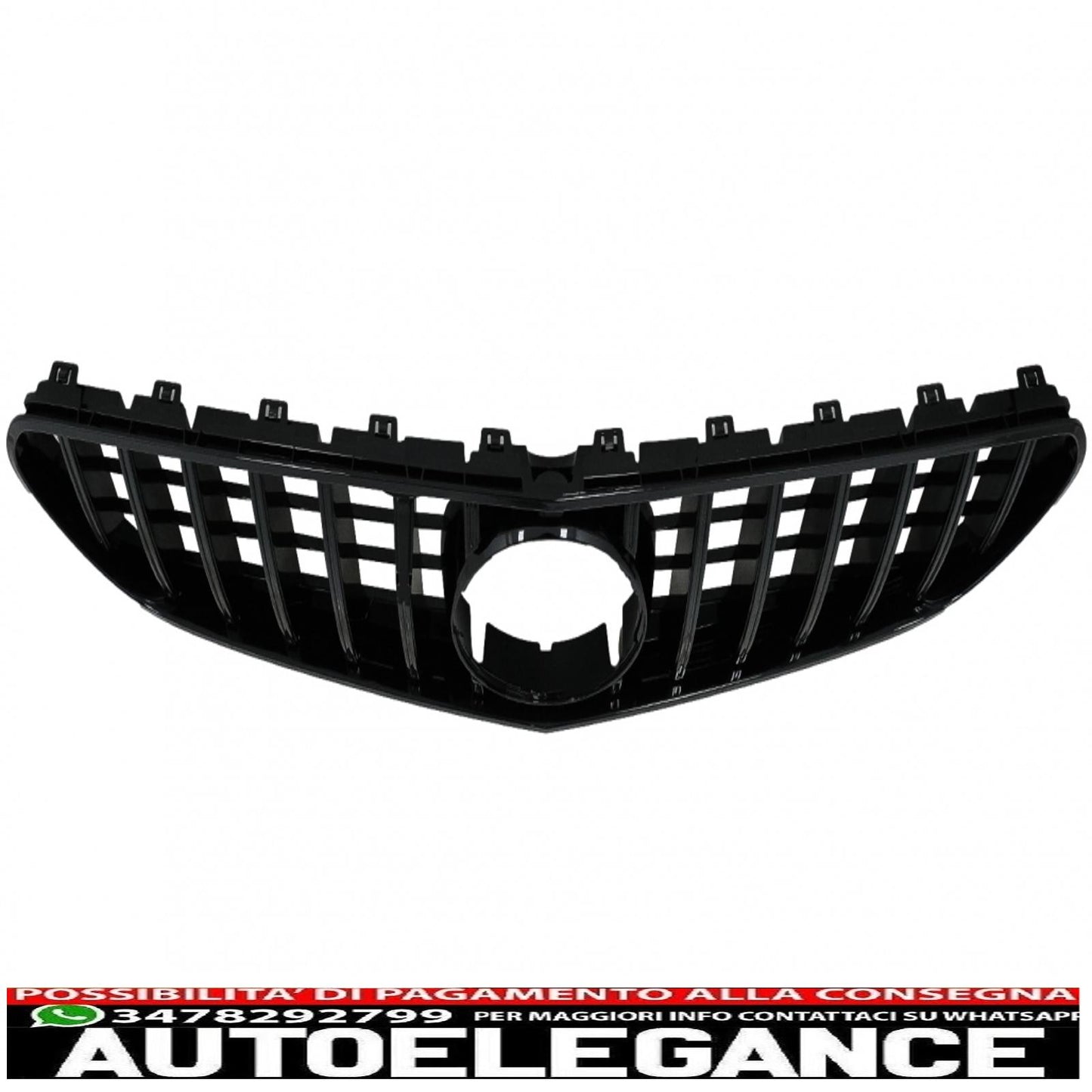 center grille suitable for mercedes s class coupe c217 (2014-2017) cabrio a217 (2015-2017) gt-r design panamericana black