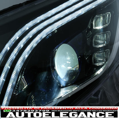 fari full led adatti per mercedes classe v w447 (2016-2020) neri
